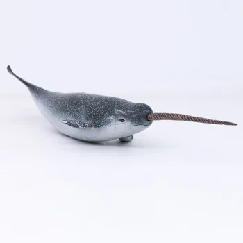CollectA Divoký Život Zvířat Oceánu Narval Jednorožec Velryba PVC Obrázek Děti, Model Hračka #88615
