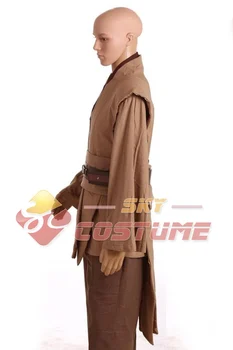 Cosplay Kostým Star Obi Wan Kenobi Kostým TUNIKA s Kapucí Jedi Knight Dospělých Mužů Roucho, Plášť Kompletní Sada Halloween Kostýmy