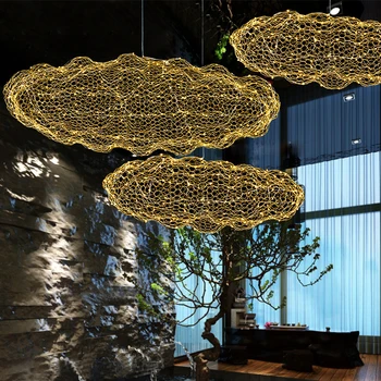 Creative cloud přívěsek světlo led závěsná lampa hvězdnou osobnost hotel restaurace bar designer firefly m creative drát art lampa