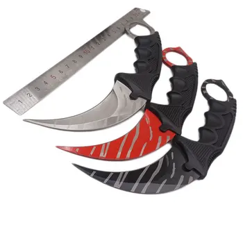CS GO Pevné Karambit Nůž Taktický Kapesní Nůž 440C z Nerezové Oceli Nůž Camping Lovecké Nože Venkovní Přežití EDC Nástroj