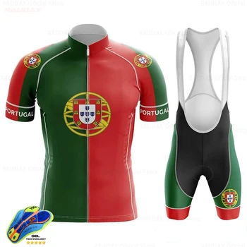 Cyklistický Dres 2020 Portugalsko Pánské Cyklistické Jersey Sada MTB Cyklistické Oblečení Krátký Rukáv Cyklistické Oblečení Maillot Ropa Ciclismo