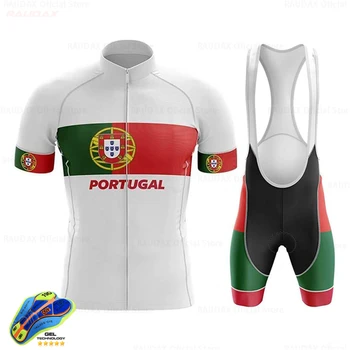 Cyklistický Dres 2020 Portugalsko Pánské Cyklistické Jersey Sada MTB Cyklistické Oblečení Krátký Rukáv Cyklistické Oblečení Maillot Ropa Ciclismo