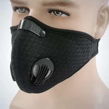 Cyklistika Maska s Filtry s aktivním uhlím Kryt Obličeje PM 2,5 Anti-Znečištění, Prachotěsný Venkovní Sporty Prodyšný Filtry, Masky
