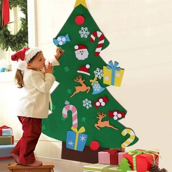 Cítil, děti, Vánoční Strom, Vzdělávací Hračky DIY Vánoční Atmosféru Umělý Přívěsek Dekorace Pro Domov