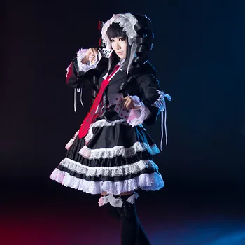 Dangan Ronpa Danganronpa Celestia Ludenberg Cosplay Kostým Šaty Full Set Japonských Anime Halloween Kostým Pro Ženy