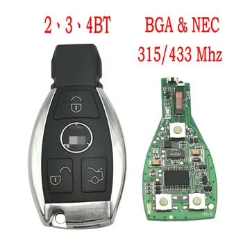 Datong World Car Dálkové Ovládání Klíč Pro Mercedes Benz Podporuje NEC a BGA typ Po roce 2000 Rok 315Mhz 433Mhz Nahradit Smart Klíč