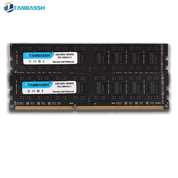 DDR3 RAM 4GB 8GB 1600MHZ Desktop Paměť 240pin 1.35 V PC3L Desktop ram paměť Nové DIMM pro Intel TANBASSH