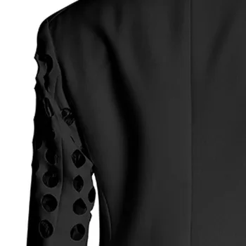 [DEAT] vydlabat Solid V-neck Límec Kabát Pro Ženy Double Breasted Kapsy High Street New Móda Příliv 2021 Jaře GX139