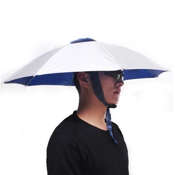 Deštník, Čepici, Nepromokavé Větruodolný Skládací Nastavitelná UV Ochranou Ruku, Zdarma Sun Rain Cap Rybaření pokrývky hlavy