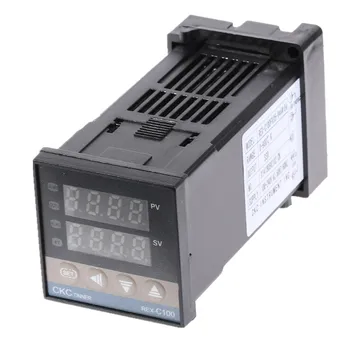 Digitální 100-240VAC, PID REX-C100 Regulátor Teploty + max.40A SSR relé + K Termočlánek PID Regulátor Set + chladič
