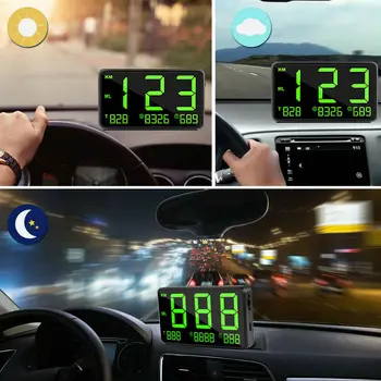 Digitální Auto Rychloměr GPS C80 HUD MPH / KM/h překročení Rychlosti Varování únava Jízdy Alarm Auto Motocykl Head Up Display Univerzální