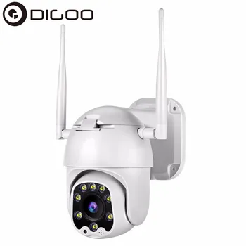 DIGOO DG-HD820 Domácí Bezpečnostní IP Kamera 1080P HD PTZ Venkovní Kamera obousměrné Audio Bezdrátové Noční Vidění CCTV WiFi Kamera NEJNOVĚJŠÍ