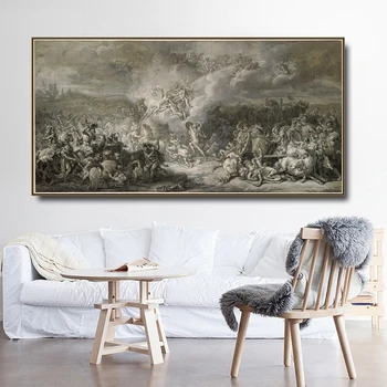 Diomedes bitvy Jacques Plátno, Malování A Kaligrafie Plakát Tisk Obývací Pokoj Zdi Domu Art Decor Domácí Dekoraci Obrázek