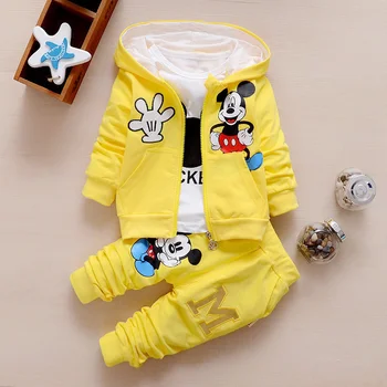 Disney Baby Girls Oblečení Mickey Módní Sportovní Baby Boy Oblečení Butik Dětské Oděvy Kojenecké Oblečení Batole Zimní