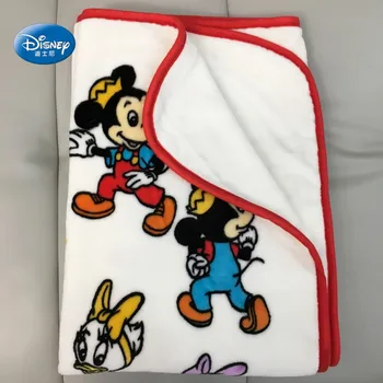 Disney Disneyland Bílé Mickey Minnie Mouse, Donald Duck Plyšová dečka Hodit 100x140cm pro Dítě, Batolata na Postýlku/Pohovka/Letadlo