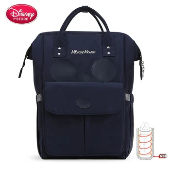 Disney Maminka Plenu Tašky s USB Láhev Izolace Plenky Taška pro Péči o Dítě Minnie Mickey Kabelky, Cestovní Batoh, Tašky Disney