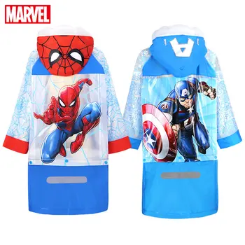 Disney Marvel Pláštěnka pro Děti Cartoon Spiderman, Kapitán Amerika Děti Dívky Nepromokavé Pončo Chlapci Dětské oblečení do Deště Pláštěnku
