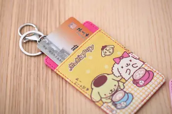 Disney Mickey mouse cartoon karty taška klíčenka student certifikát taška autobus držák pouzdro ID karty balíček přívěsek Mince Kabelku dárek