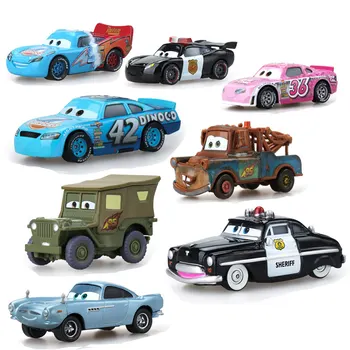 Disney Pixar Cars 2 3 Blesk Mcqueen, Mater Bouře Ramirez 1:55 Diecast Vozidla, Kovové Slitiny Chlapec, Dítě, Hračky, Dárkové Vojenské Oyuncak