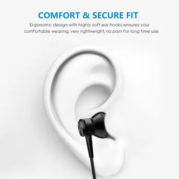 DISOUR Magnetické Bezdrátové Bluetooth Sluchátka Sportovní Běžecké Sluchátka S Mic Sluchátka Stereo pro Snížení Hluku Sluchátka s mikrofonem Pro Telefon
