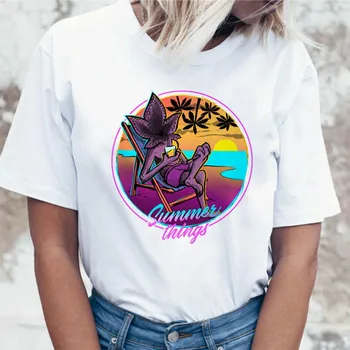 Divnější Věci Jedenáct Dustin t shirt ženské 2020 ulzzang harajuku kawaii tumblr oblečení bílé tričko