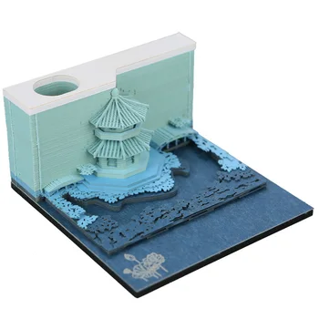 DIY 3D Papírové Sochy Modelu Budovy Kiyomizu Temple Post-it Poznámky Kulturní a Kreativní Dárek