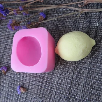 DIY citron ovoce Food-grade ručně vyráběné silikonové mýdlo, svíčka, dort dekorace formy