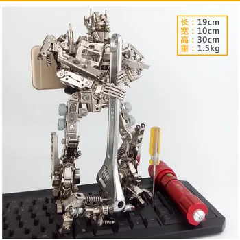 DIY Soukromý zvyk z nerezové oceli kovový model hotové vyměnitelné hmyzí Roboti Golden Killer montáž stroje doprava zdarma