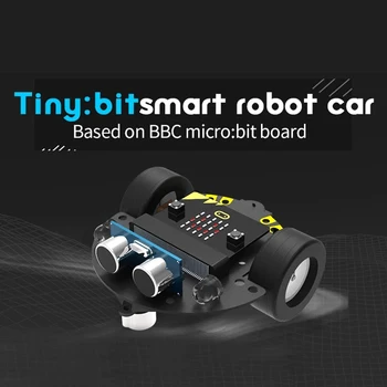 DIY Vyhýbání se překážkám, Inteligentní Programovatelný Robot Auto Vzdělávací Učení Kit Bez základní Desku Pro Micro:Bit