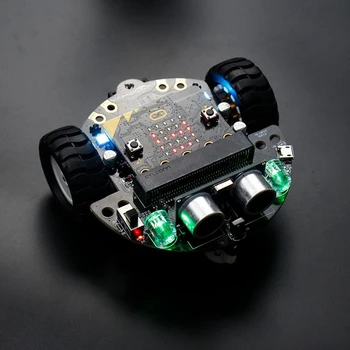 DIY Vyhýbání se překážkám, Inteligentní Programovatelný Robot Auto Hračka Vzdělávací Učení Kit Bez / S základní Deska Pro Micro:Bit