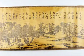 Dlouhé kudrnaté velkoobchod antické kaligrafie a malby obývací pokoj Qingming scroll