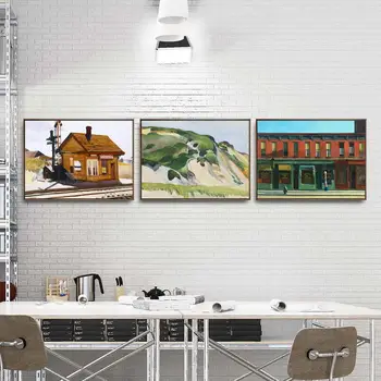 Domácí Dekoraci, Art Wall Obrázky Fro Obývacím Pokoji Plakát, Tisk Plátno, Obrazy Američan Edward Hoppe Dům mlhy znamení