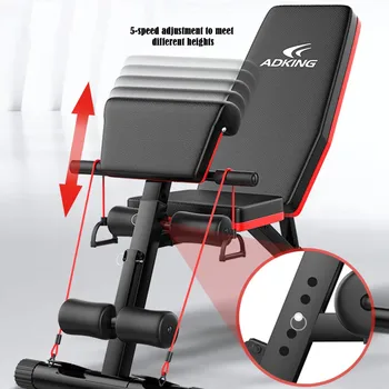 Domácí Fitness Židle Činka Bench Multifunkční Sit-up Deska, Domácí Posilovny, Nastavitelné Lavice Fitness Cvičení Nádraží