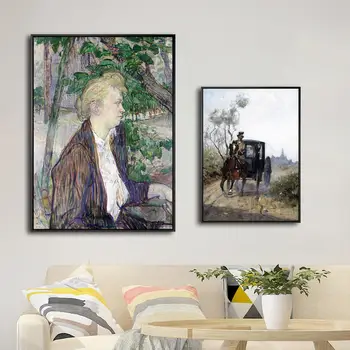 Domácí Výzdoba, Tisk na Plátno Tisků Umění Zeď Obrázky pro Obývací Pokoj francouzský Plakát Obrazy Henri De Toulouse Lautrec