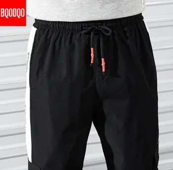 Dopis Tisku Podzim Kalhoty Mužů Japonské Pletené Streetwear Harémové Cargo Kalhoty Běžce Harajuku Hip Hop Tepláky, Hip Hop Kalhoty