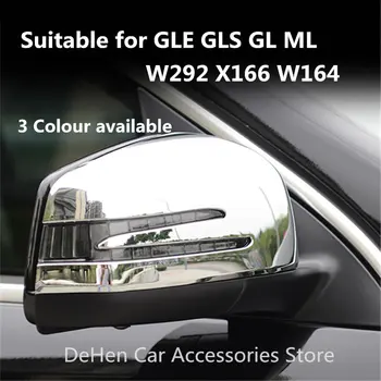 Doprava zdarma zpětné Zrcátko, Kryt Pro Benz GLE W292 GLS GL X166 ML W164 ABS 1 Pár Uhlíkových Vláken Vzhled levostranné řízení LHD
