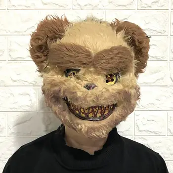 Dospělé Děti Halloween Plyšové Zvíře Krvavý Králík, Medvěd Masky Maškarní Strašidelný Výkon Prop Děsivé Tváře Monstrum Kostým Dodávky