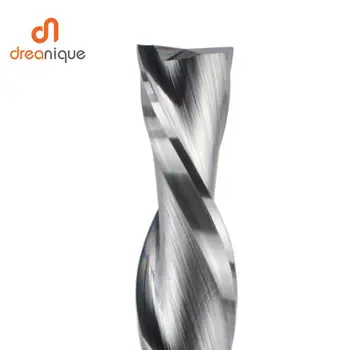 Dreanique 1ks Solid Carbide Fréza 3.175 4 6 8 mm 2 Flétny Spirálové frézy Carbide End Mill Dřevo MDF snížit řez
