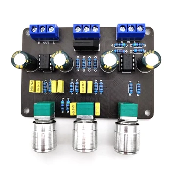 Dual NE5532 Tón Stereo Předzesilovač Deska Audio hi-fi Amprifier Ekvalizér Předzesilovače Treble Bass Tone Control Pre-Zesilovač