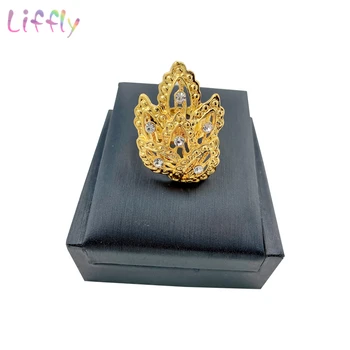 Dubaj Zlata Šperky Náhrdelník Kouzlo svatební Svatební Módní Tvar Listu Náramek, Náušnice, Prsten pro Ženy Crystal Šperky Sady