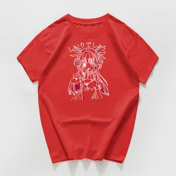 Dámské Ms Hip Hop Tričko Streetwear Japonské Kreslené Temné Děsivé Dívky Ženy T-Košile Harajuku T-shirt Anime Bavlněné Topy Teep