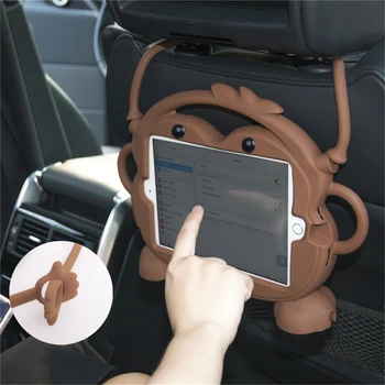 Děti Bezpečná Rukojeť Opice Karikatura Pouzdro Pro iPad 10.2 7 7 Gen 2019 Nárazuvzdorný Kryt Pro Pad Air 3 Pro 10.5 palcový Pouzdro Pro Děti