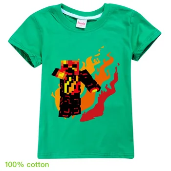 Děti Chlapci YOUTUBE Prestonplayz Hráč preston playz styl 2020 t-košile pro dívky, Děti, Oheň Logo tisk topy letní trička