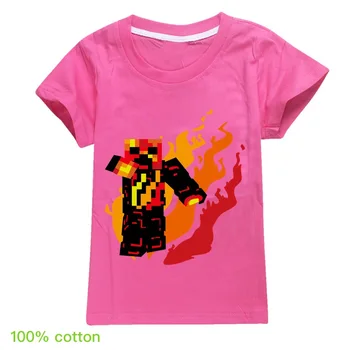 Děti Chlapci YOUTUBE Prestonplayz Hráč preston playz styl 2020 t-košile pro dívky, Děti, Oheň Logo tisk topy letní trička