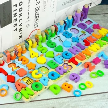 Děti Eduactional Hračky, Multi-funkce Logaritmické Deska Montessori Vzdělávací Dřevěné Hračky Pro Děti Dřevěné Matematiky Hračky