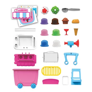 Děti Kawaii Mini Prádelník kuchyně, Grilování, zmrzlina Shop, Zmrzlina Vozík Potraviny Supermarket Nákupní Vozík Předstírat, Hrát Hračky