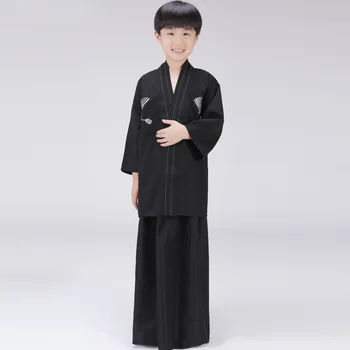 Děti Kimono Samurai Tradiční Japonské Oblečení Haori Asijské Oblečení Baby Boy Cosplay Děti Taneční Kostým Japonsko Styl Yukata