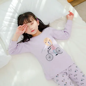Děti Pyžama Sada Chlapci Kreslený Dinosaurus Pyžamo Bavlněné dívčí oblečení na Spaní Sady Děti, noční Prádlo, Oblečení pro Děti Domácí Oblečení