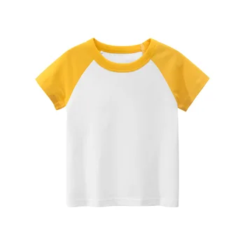 Děti Topy Dítě Chlapci Bavlny s Krátkým Rukávem t-shirt Tees dívky, Děti, Ležérní candy barva oblečení dítě chlapci dívky nové dorazí 2020