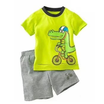 Dětské oblečení obleky pro chlapce, sada dětské sportovní obleky Letní krátký rukáv T-košile+šortky Set pro děti oblečení pro maloobchodní
